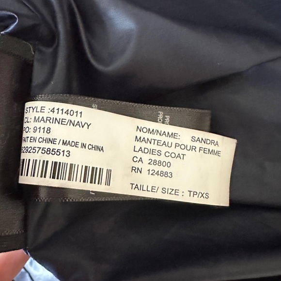 RUDSAK ATELIER NOIR SANDRA JACKET NAVY BLUE BLACK LEATHER REAL FUR HOOD XS - Picture 14 of 16